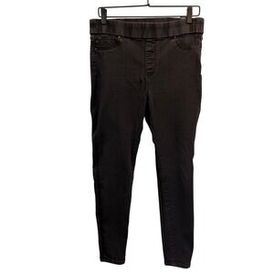Liverpool Los Angeles The Skinny Pull On Jeans Black Size 12‎ 31 Elastic Waist